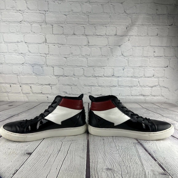 GUESS Men's BARI Colorblock Logo High-Top Sneakers Sz 9 - Picture 8 of 9